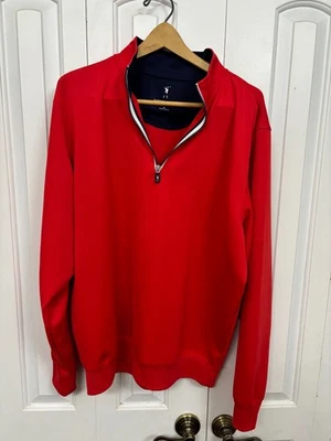 Suéter Fairway & Greene F&G Tech 1/4 Cremallera Para Hombre Rojo XL SIN LOGOTIPOS Envío Gratis Foto 1 de 4