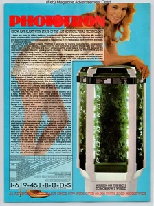 Phototron Advanced Horticultural Grow System Chamber Vintage 1989 Advertisement - Picture 1 of 5