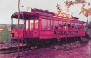Tram Postcard State Savings Trolley Branch Salt Lake City Utah USA - Picture 1 of 2