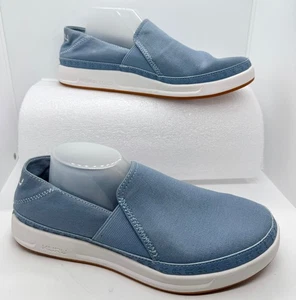 Kuru Roam Atla Slip On Shoes Women’s Size 9.5 Blue Canvas Walking Comfort - Picture 1 of 5