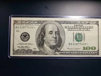 Series 1999 US One Hundred Dollar Bill Star Note $100 Excellent Condition BA * - Image 1 of 4