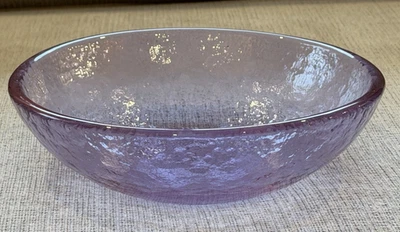 Tigela Fire and Light vidro arte reciclado lavanda cor roxa 7 3/4" - Imagem 1 de 4