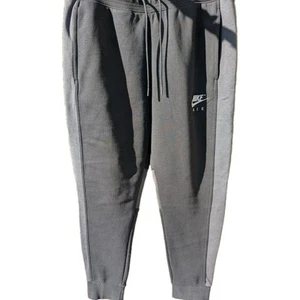 NEW Nike Air Fleece Joggers Mens Size Large Taper Leg **DR8949-011** READ⬇️ - Picture 1 of 17