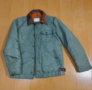 Schott Perfecto Military Jacket Olive Nylon M USA Made Used - Picture 1 of 9