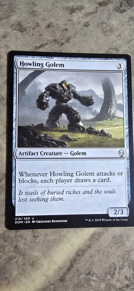 Howling Golem Dominaria Regular Artifact Creature Uncommon MTG NM  - Image 1 of 1