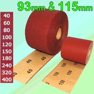 Schleifpapierrollen 93mm 115mm Sandpapier Rollenschleifpapier 1m 2,5m 5m 10m 25m - Bild 1 von 1