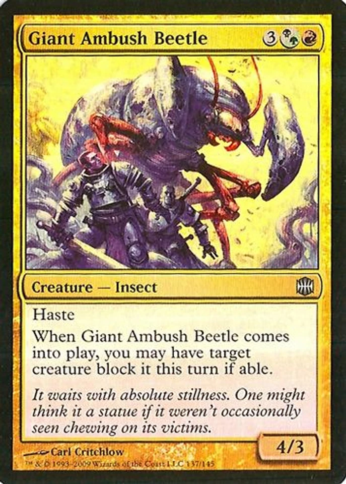 MTG - Alara Reborn - Giant Ambush Beetle - Foil - NM - Image 1 of 1