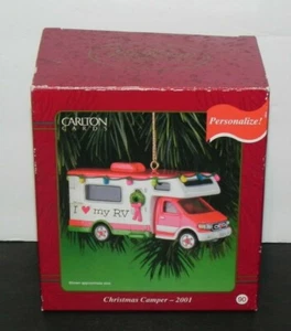 Carlton Cards Christmas Ornament "Christmas Camper" from 2001 ~ Free Shipping! - Picture 1 of 11