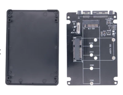 SSD M.2 y SSD MSATA a 2.5 SATA3 - Gabinete 2 en 1 Foto 1 de 2
