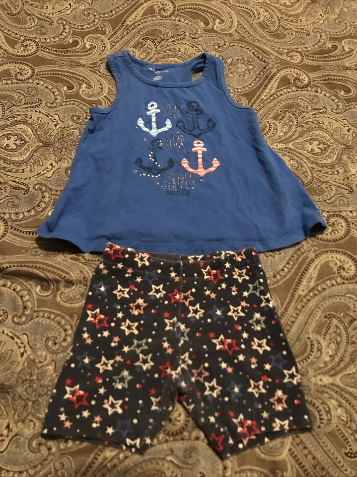 conjunto niña talla 4 rojo blanco y azul Foto 1 de 4