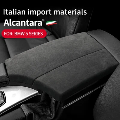 Car Center Console Armrest Box Cover Trim Suede for BMW 5 Series E60 2004-2010 - Image 1 of 4