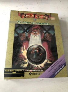 New King's Quest III To Heir is Human (PC, 1987) Factory Sealed Tandy CoCo 3 - Picture 1 of 6
