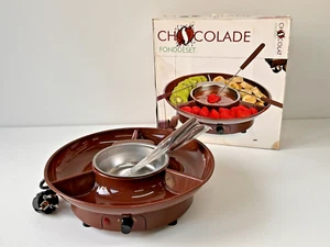 Kit Macchina Elettrica  per Fonduta di Cioccolato e Formaggio con 4 Forchette. - Zdjęcie 1 z 10