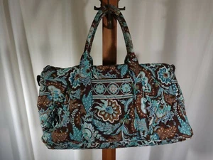 Bolso Vera Bradley Cruzado Retirado Mensajero Azul Floral Acolchado - Imagen 1 de 9