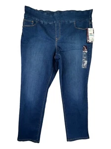 Leggings de jean Gloria Vanderbilt para mujer 20W azul elástico ajuste estilo Amanda 5 bolsillos - Imagen 1 de 16