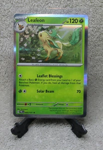 2025 Pokémon TCG Prismatic Evolutions LEAFEON Holo English Card #005/131 - Picture 1 of 2