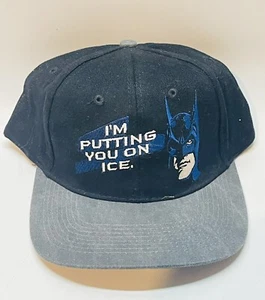 Sombrero Snapback Batman de colección I’m Putting You On Ice 1997 nuevo con etiquetas - Imagen 1 de 7