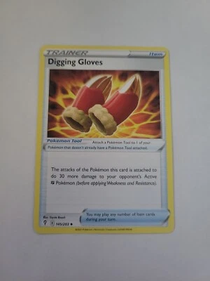 Pokémon TCG Digging Gloves Evolving Skies 145/203 Regular Uncommon Trainer NM - Image 1 of 2