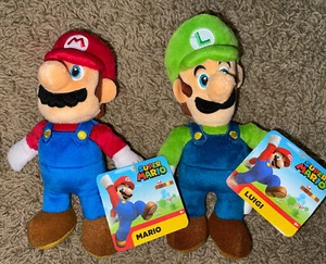 Jakks Super Mario & Luigi Plush World of Nintendo 8" Stuffed Collectible NWT Toy - Picture 1 of 4