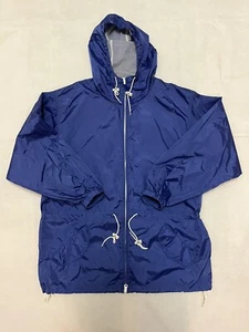 Vintage Woolrich 5078 Blue Full Zip Nylon Mesh Lined Windbreaker Sz MED EUC! - Picture 1 of 12