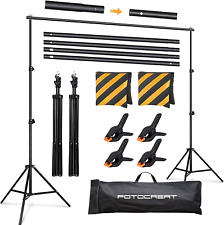 Backdrop Stand Kit 8.5X10Ft,Adjustable Photo Video Studio Background Stand Backd