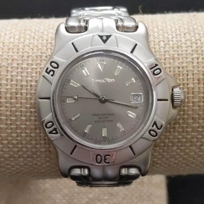 Roven Dino Mach 2000 Men Unisex Date Watch Rotating Bezel Diver Swiss Stainless - Image 1 of 4