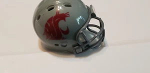 WASHINGTON STATE COUGARS GRAY PAC 12 #1391 FOOTBALL POCKET PRO HELMET RIDDELL - Picture 1 of 4