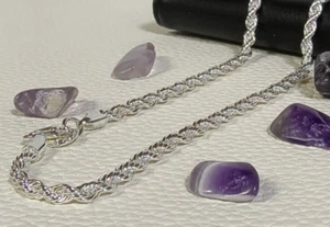 Kette Halskette Silberkette Damen Herren 925 Sterling Silber Panzer Kordel Seil - Bild 1 von 6