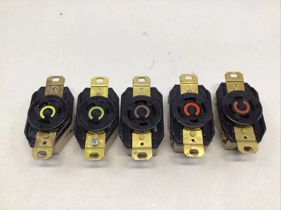 Hubbel 5 Total x2 20A 125V x2 30A 125/250V x1 20A 125/250V - Image 1 of 4