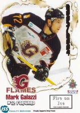 MARK GALAZZI, RARE 2003-04 GUILDFORD FLAMES ICE HOCKEY CARD.