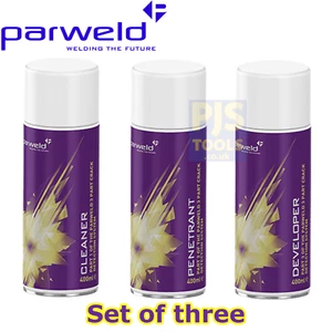 Parweld 3er Set Fehlersucher Schweißrissdetektor ZfP Spray groß 400ml groß - Bild 1 von 2