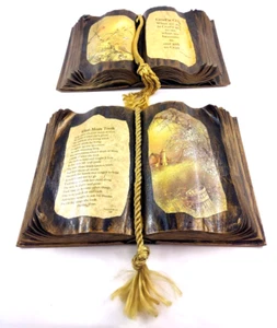 Vintage Lot 2 Books Of LOVE J Bond HANDMADE DECOUPAGE Book Gods Love & Mom Took - Picture 1 of 6