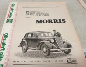 1945 - 1946 MORRIS 10? Anuncio de venta original SALOON - Imagen 1 de 1