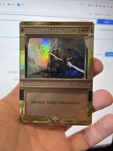 1X FOIL Vindicate OBRA MAESTRA COMO NUEVA MTG Magic Amonkhet Invocación MPS EDH - Imagen 1 de 7
