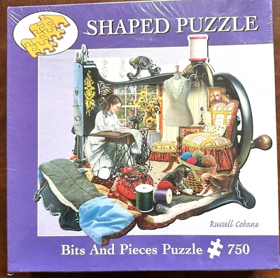 A Stitch in Time NEW 750 pc Puzzled Seamstress Threads From Singer? Sewing Machi - Image 1 of 4