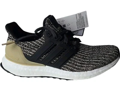 Adidas Ultraboost J CP8776 Big Kids' Shoes Core Black-Raw Gold Running SZ 5.5 - Image 1 of 4