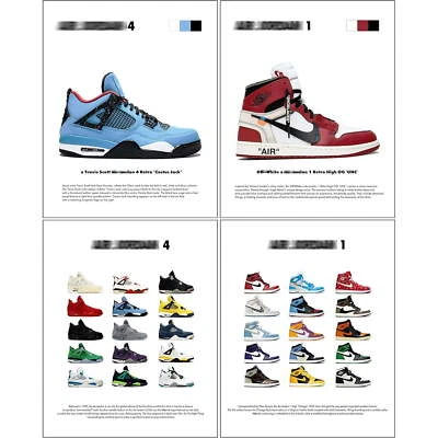 Hypebeast Sneaker Posters Unframed Michael Jordan Poster Hypebeast Room Decor - Image 1 of 3