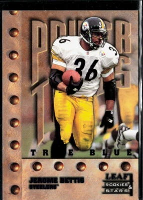Jerome Bettis 1998 Leaf Rookies & Stars #262    True Blue    PR500 - Image 1 of 2