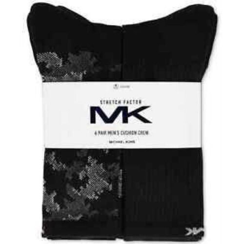 MICHAEL MICHAEL KORS Men’s Athletic Camo Crew 6 pairs Sock, Black