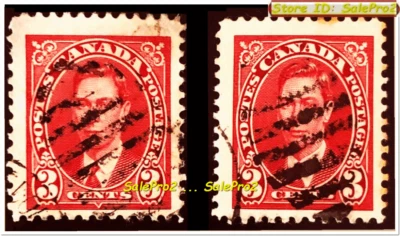 2x CANADA 1941 KING GEORGE VI WWII FACE 6 CENT VINTAGE WAR GRID KILLER STAMP LOT - Image 1 of 2