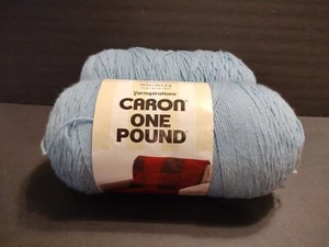 (2) Caron One Pound Yarn-Soft Sage -294010-10580 1 LB each - Picture 1 of 4
