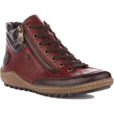 Rieker Womens Ladies Chukka Ankle Boot Brown L7500 Size 4-8 - Image 1 of 4