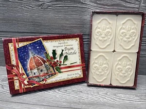 Juego de 4 jabones italianos Buon Natale hechos en Italia sellados vacaciones de Navidad - Imagen 1 de 6