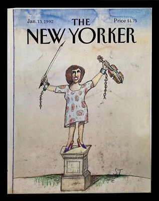 COVER ONLY The New Yorker January 13 1992 Freedom of Music by Saul Steinberg Foto 1 de 2