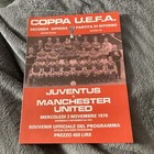 1976 JUVENTUS V MANCHESTER MAN UTD UNITED UEFA CUP 2ND ROUND LEG PROGRAMME VGC