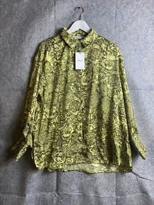 MSCH Copenhagen Marciel Myrina Shirt Damen geknöpft grün Blumenmuster M/L 10/12 - Bild 1 von 14