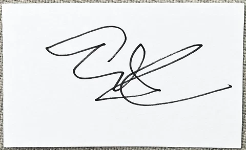 Evan Ross Signed In Person 3x5 Index Card In Top Loader - Authentic, Diana Ross Cover