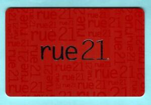 RUE 21 Silver on Red ( 2013 ) Gift Card ( $0 )
