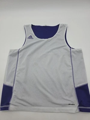 Camiseta sin mangas de entrenamiento Adidas para mujer grande púrpura blanca reversible... #37882 Foto 1 de 4