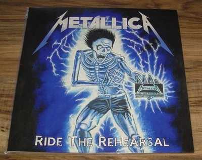 Metallica "Ride The" Blue Marble Viny Record Megadeth Slayer Iron Maiden - Image 1 of 4